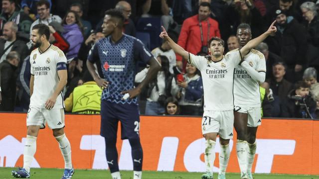 Brahim celebra su gol contra el Sporting de Braga