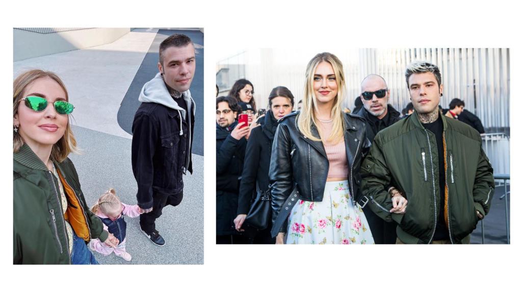 Chiara Ferragni y su pareja, Fedez comparten la bomber