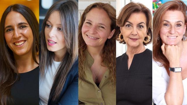 De izquierda a derecha: Claudia Gómez, CEO y cofundadora de Senniors; Yaiza Canosa, CEO y fundadora de Goi; Lourdes Ferrer, CEO y fundadora de Percentil; Carmen Sáenz, CEO y fundadora de Best for Less, y Ana Cabezas, CEO y fundadora de Soy Calidad.
