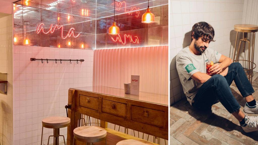 Luca, a la derecha, y el maravilloso Bar Ama