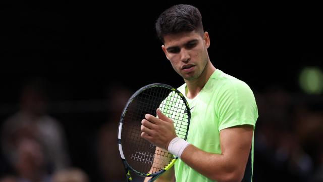 Carlos Alcaraz, durante el Masters 1.000 de París