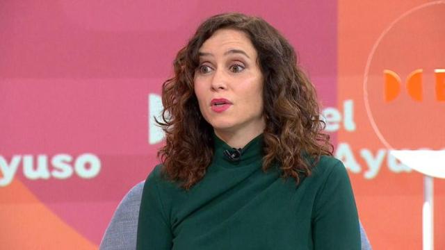 La presidenta de la Comunidad de Madrid, Isabel Díaz Ayuso, este jueves en Espejo Público.