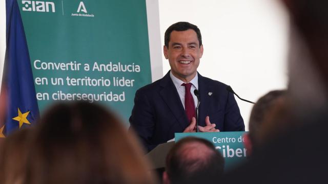 Juanma Moreno este jueves en Málaga.