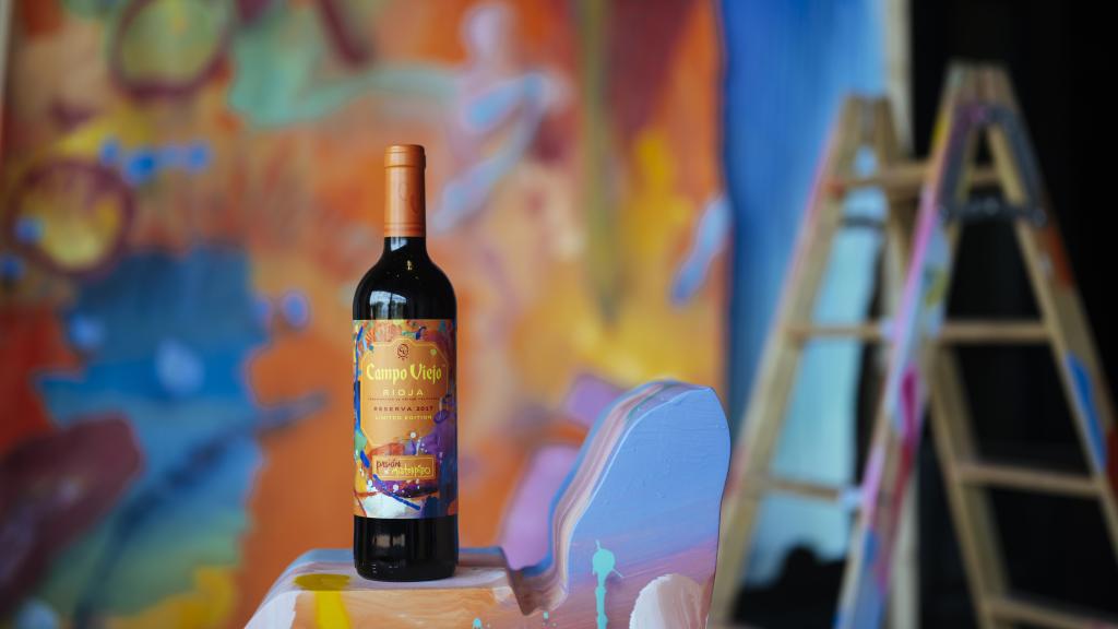 La botella de vino de Misterpiro.