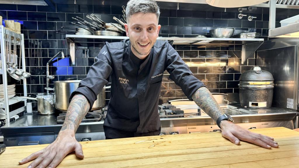 Pablo Rutllant en la cocina.