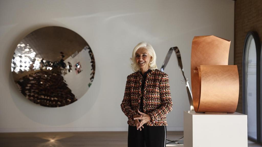 Hortensia Herrero durante la inauguración del centro de arte