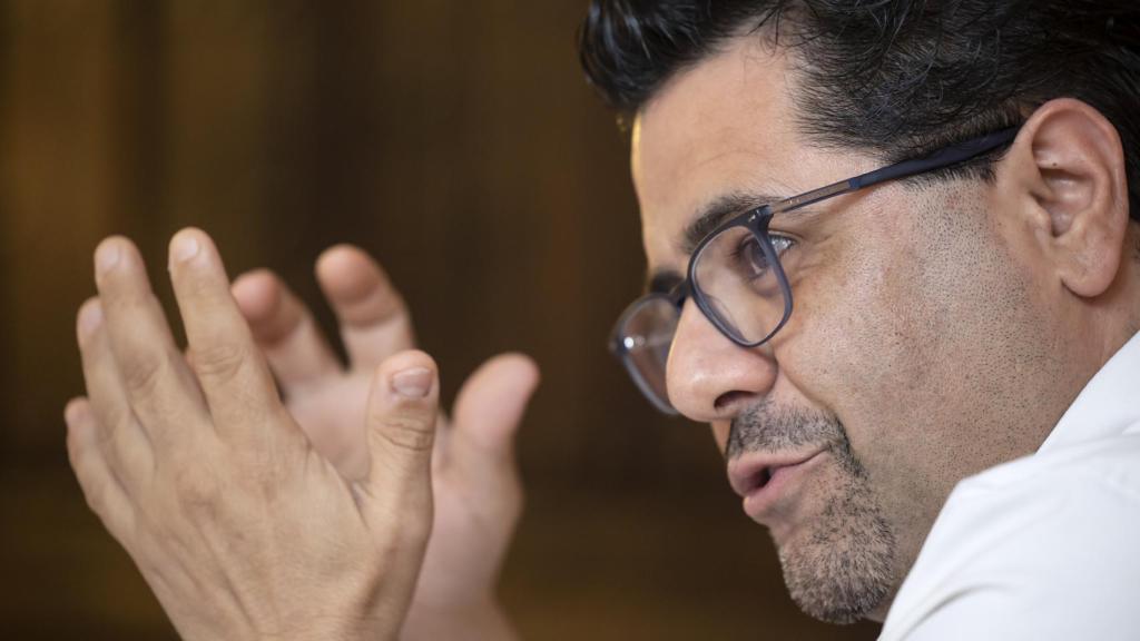 Antonio Fernández, durante la entrevista.