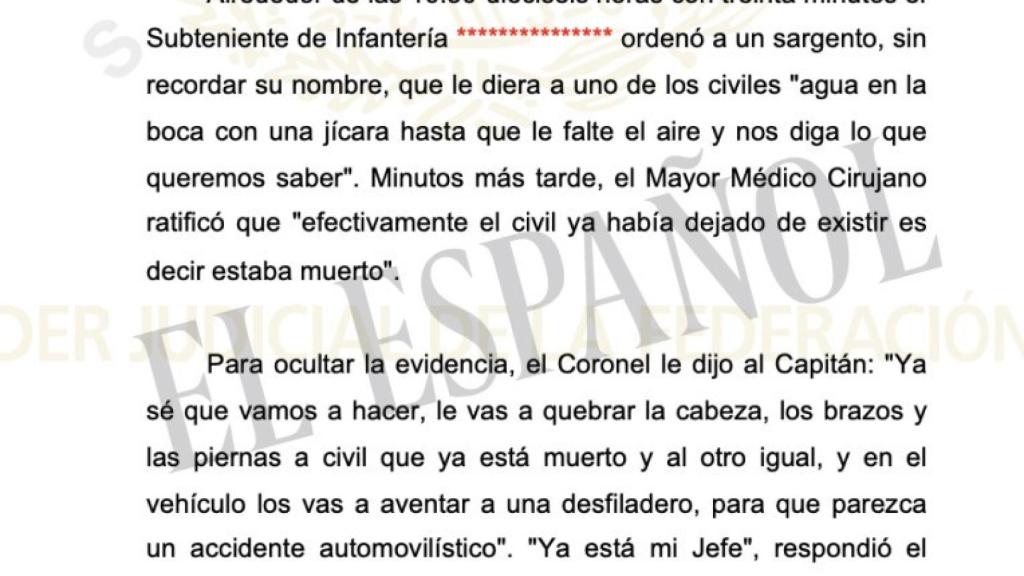 Fragmento de una de las sentencias a las que ha tenido acceso EL ESPAÑOL
