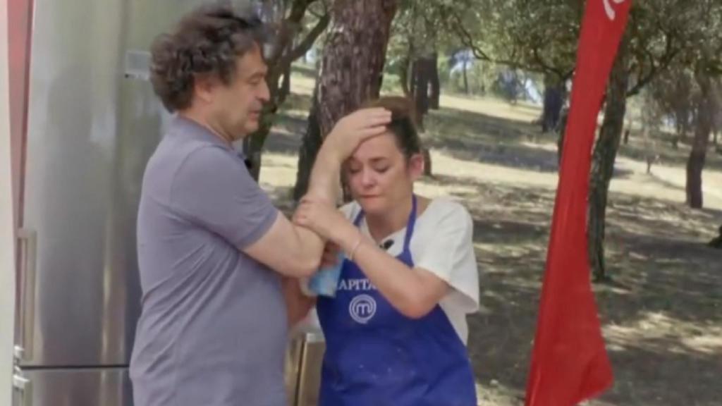Toñi Moreno y Pepe Rodríguez en 'MasterChef Celebrity'.