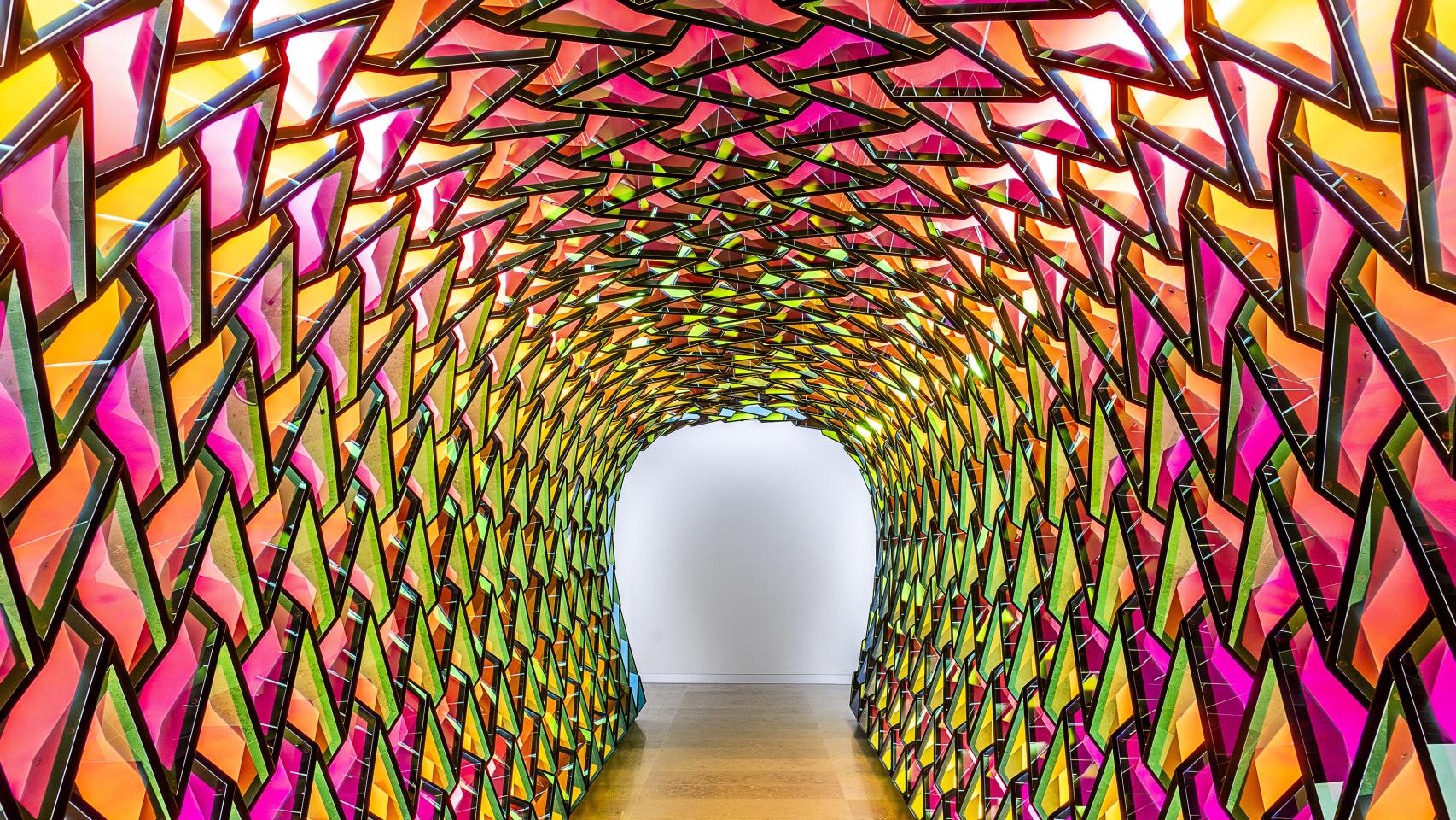 Obra 'site-specific' de Olafur Eliasson en el Centro de Arte Hortensia Herrero. Foto: Adolfo Benetó