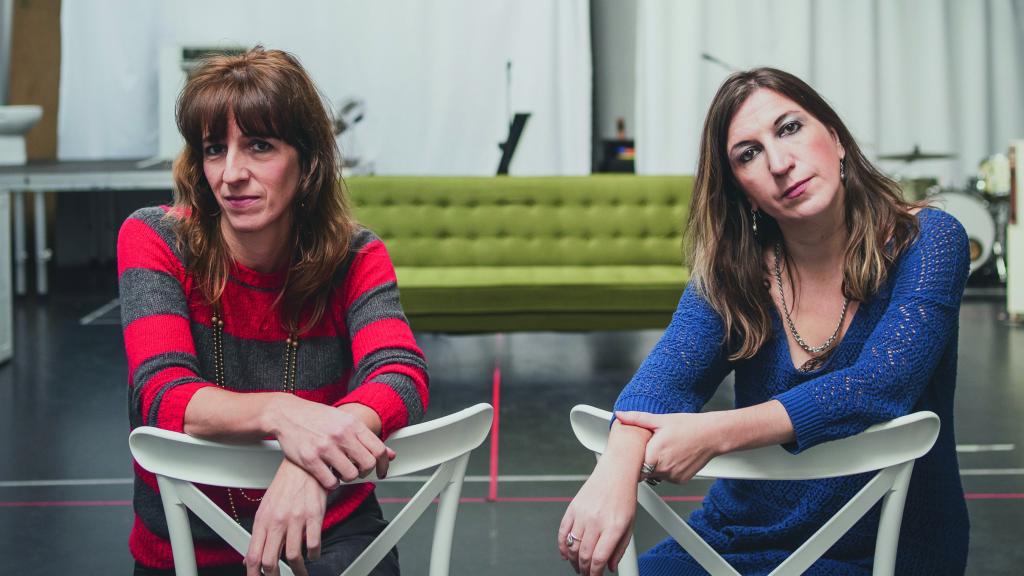 Miren Iza y María Velasco en una sala de ensayo de Carabanchel. Foto: Rodrigo Mínguez