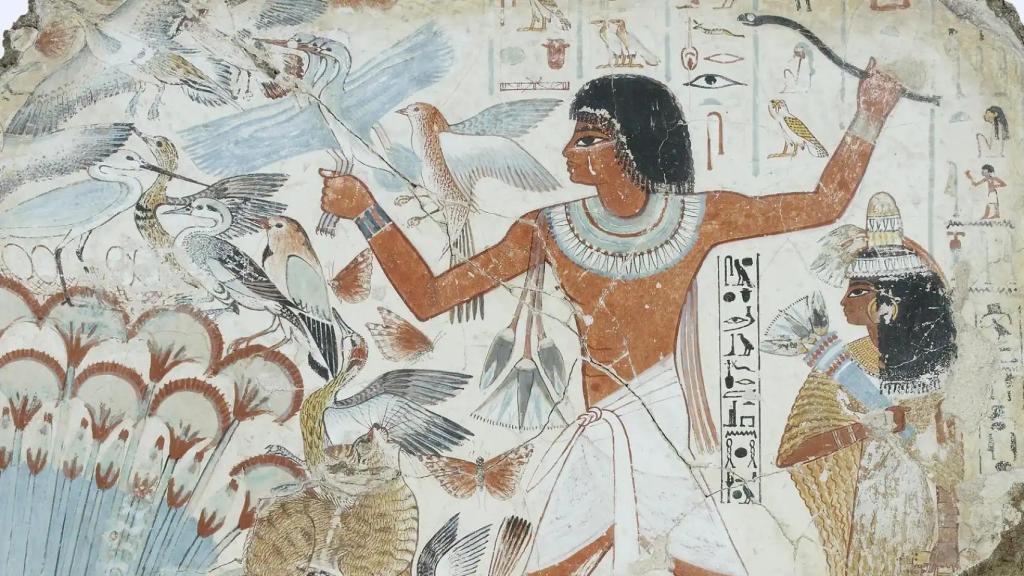 Escena de caza en la tumba de Nebamun