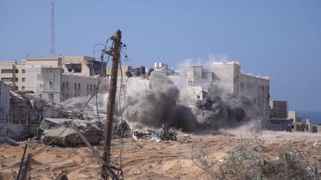 Uno de los ataques israelíes en la Franja de Gaza