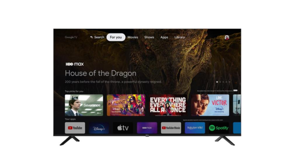 El televisor Qilive de 75 pulgadas de Alcampo.