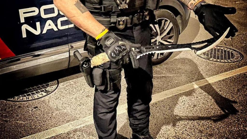 El arma utilizada en la reyerta.