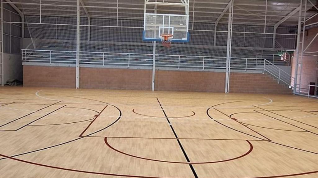 La pista del pabellón inaugurado este sábado en Mora.