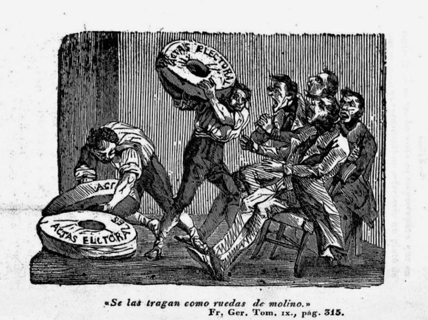 Ilustración de 'Fray Gerundio', en una capillada de 1840.