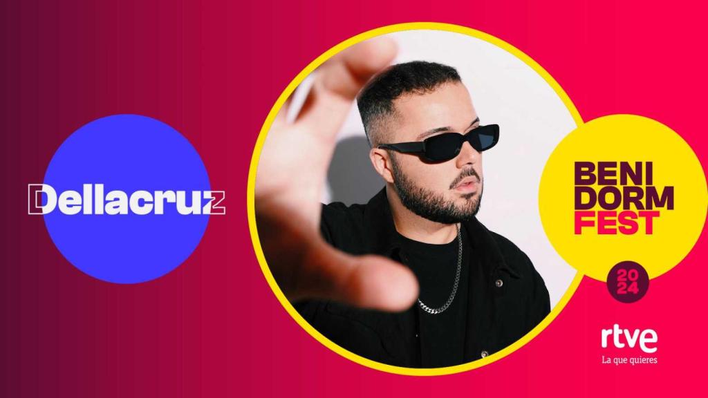 Dellacruz en la imagen promocional del Benidorm Fest 2024.