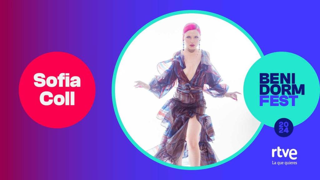 Sofía Coll en la imagen promocional del Benidorm Fest 2024.