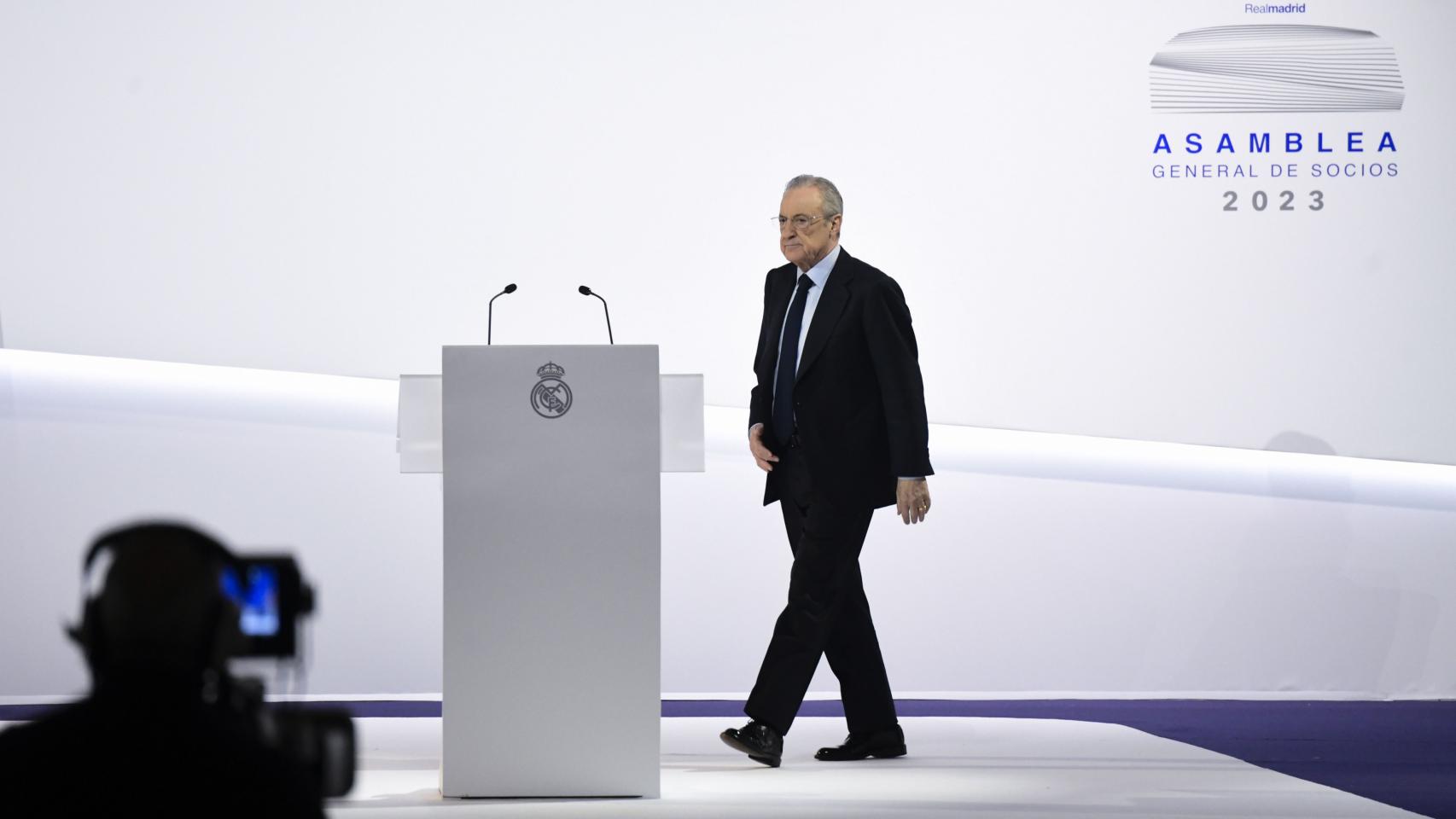 Florentino Pérez, en la Asamblea de Socios del Real Madrid