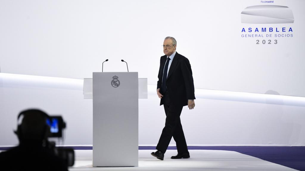 Florentino Pérez, en la Asamblea de Socios del Real Madrid