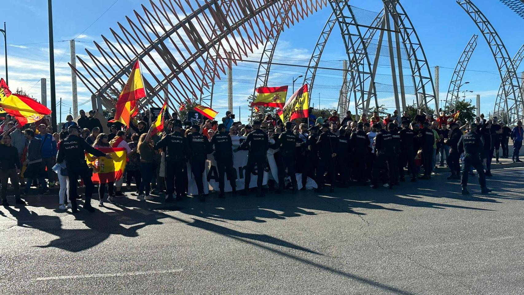 Los peores momentos de la convocatoria de manifestantes.
