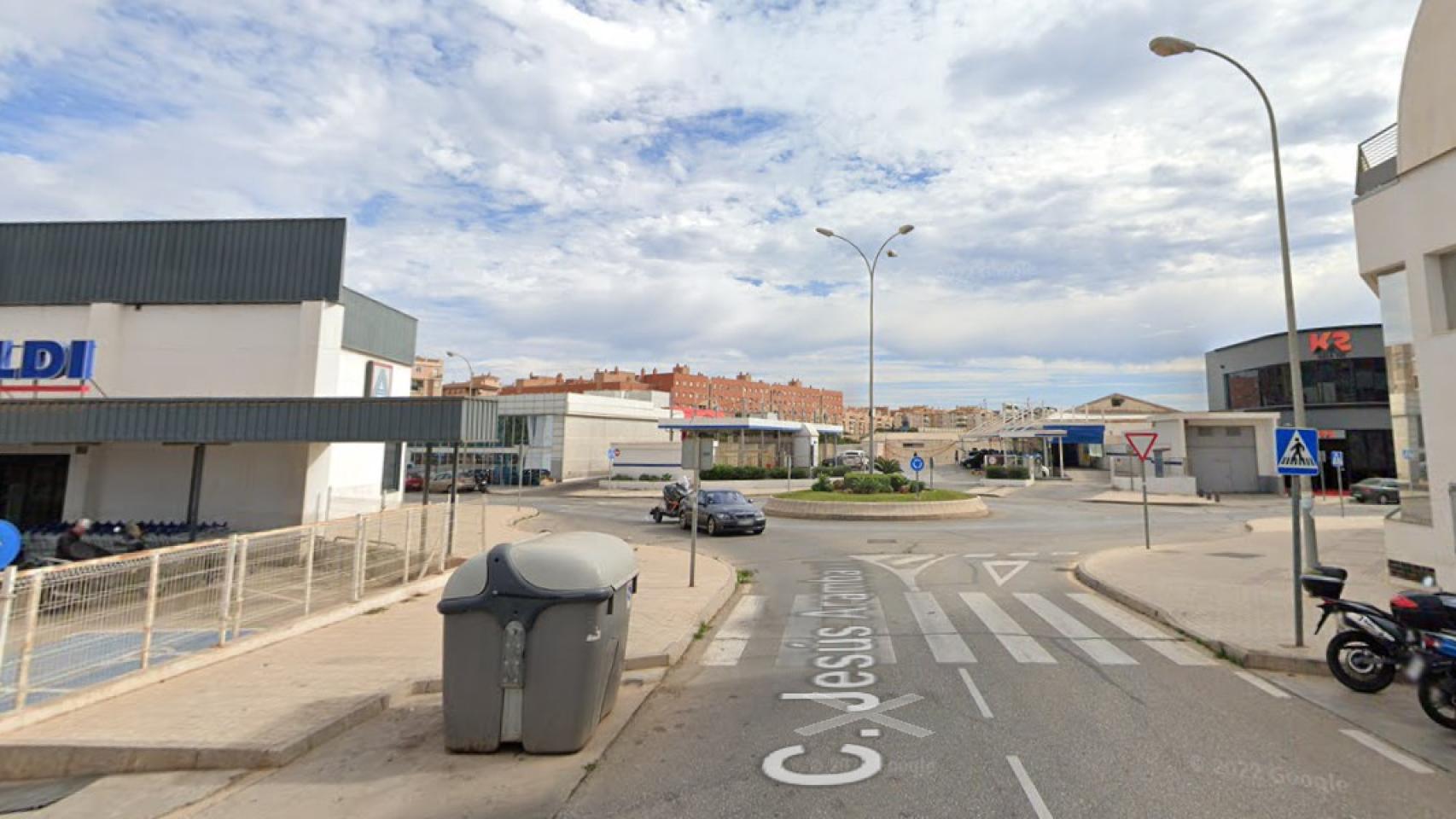 La zona donde tuvieron lugar los hechos.