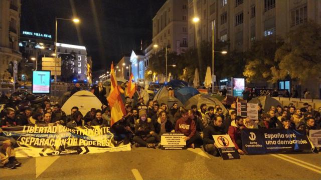 Acampada frente al Congreso de los Diputados