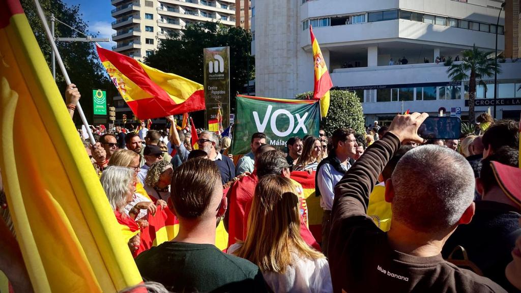 Vox, en la manifestación.