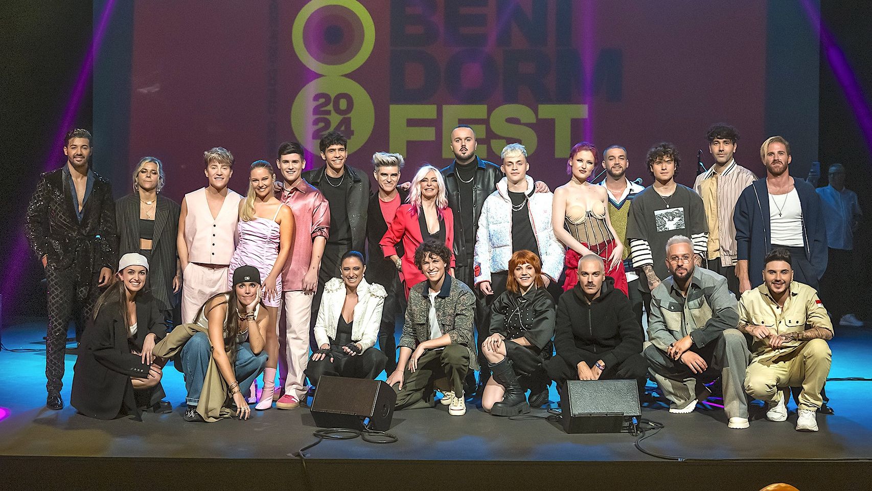 Los 16 aspirantes a la tercera edición del Benidorm Fest este sábado en Sevilla.