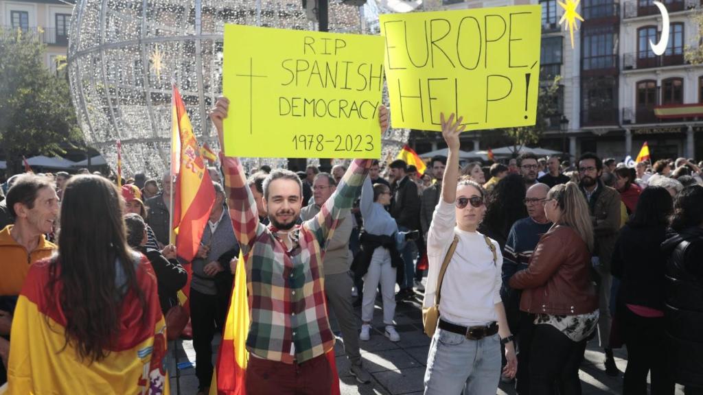 Protesta de este domingo en Toledo. Foto: Javier Longobardo