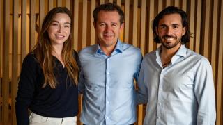 Sofía Iturbe, Juan Velayos y José Manuel Cartes, responsables de Libeen.