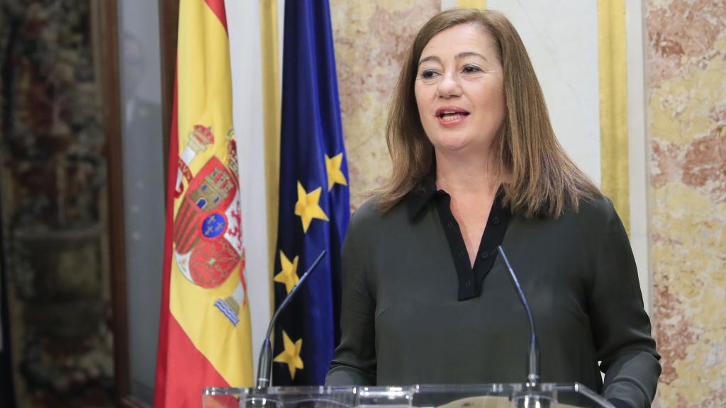 La presidenta del Congreso de los Diputados, Francina Armengol, este lunes.