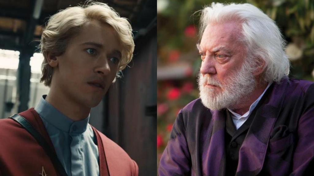 Coriolanus Snow en la precuela y en la saga original.