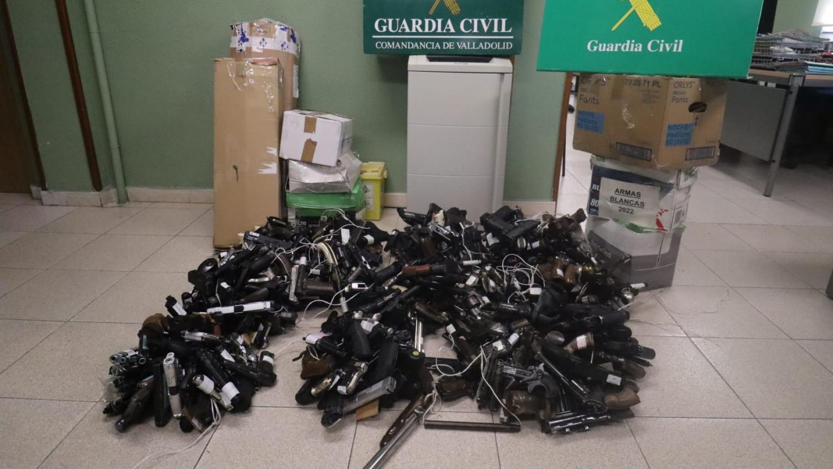 Las armas que se han destruido en Valladolid