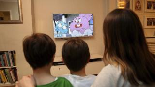 Televisión en familia.