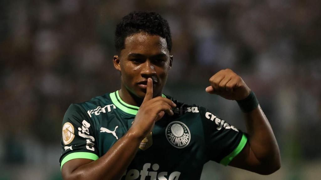Endrick, con el Palmeiras