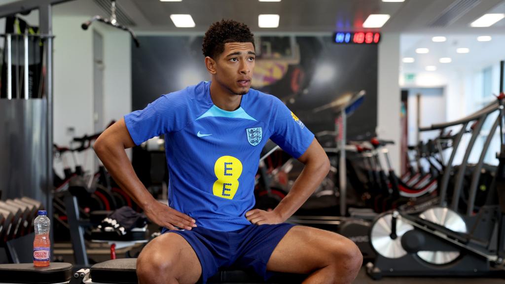 Jude Bellingham, con la selección de Inglaterra