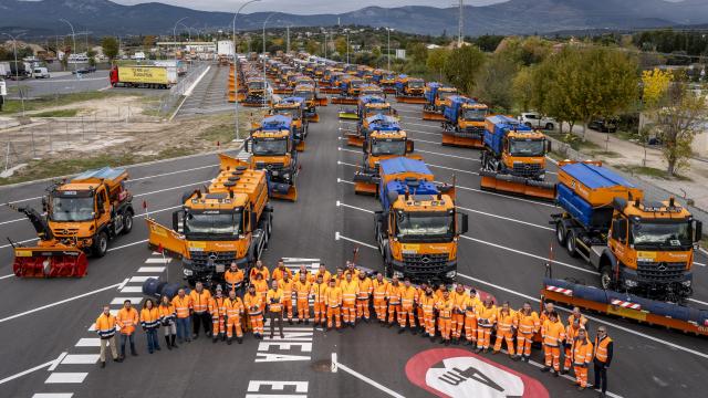 Presentación de la maquinaria y el equipo humano de Autopistas encargado de velar por AP6, AP61 y AP51.
