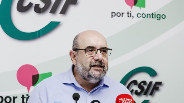 El presidente de la Central Sindical Independiente y de Funcionarios (CSIF), Miguel Borra