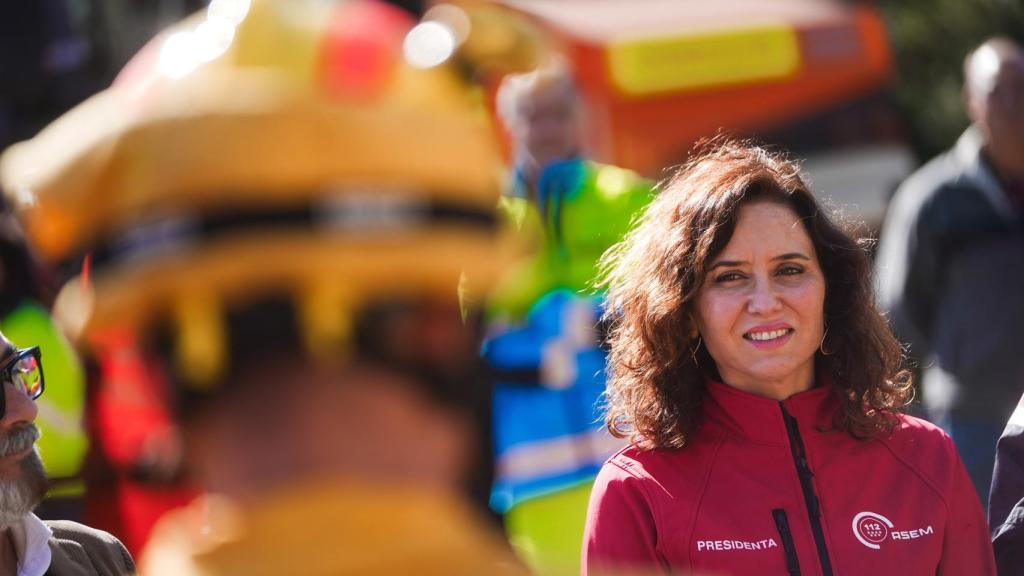 La presidenta de la Comunidad de Madrid, Isabel Díaz Ayuso, en la presentación del Plan de Inclemencias Invernales de este lunes, donde ha hecho estas declaraciones.