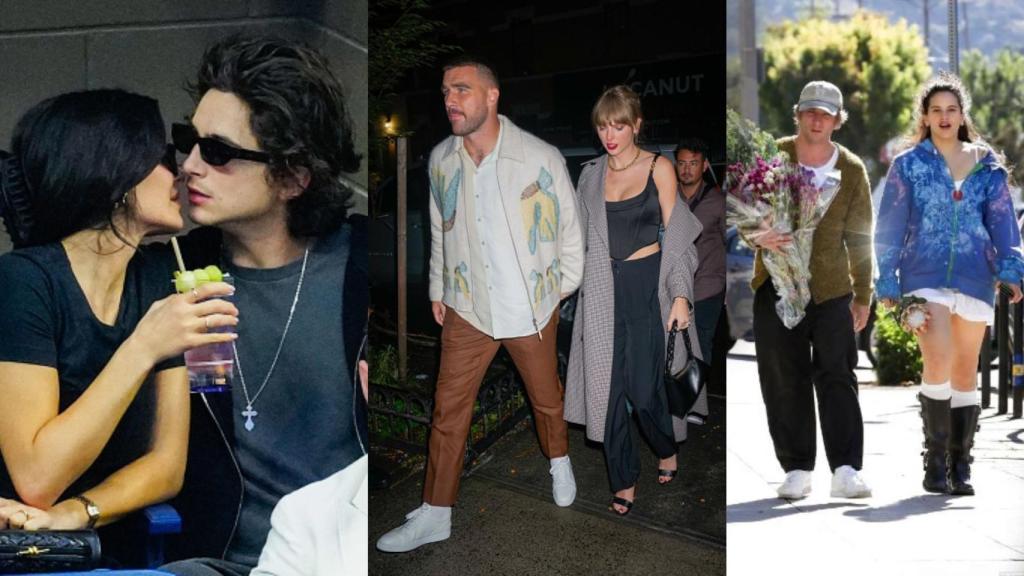 Kylie Jenner, Taylor Swift y Rosalía con sus parejas actuales