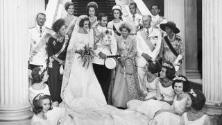 La boda de Ana María y Constantino de Grecia.