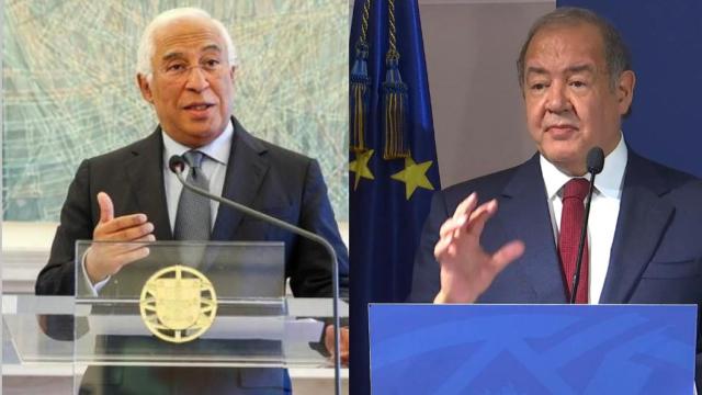 António Costa, dimitido primer ministro de Portugal, y António Costa Silva, ministro de Economía.