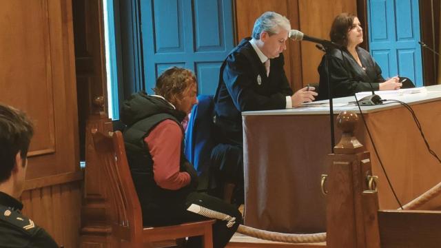 Juicio contra el acusado del crimen de Mondariz, en la sección cuarta de la Audiencia Provincial de Pontevedra, a 13 de noviembre de 2023.