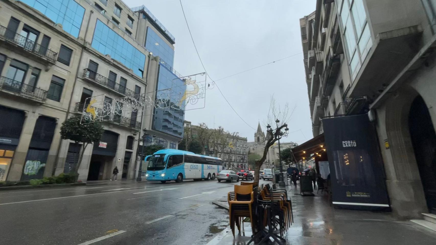 Lluvia en Vigo.