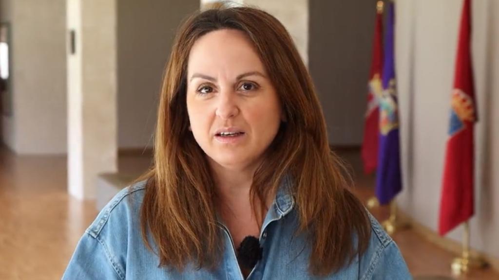 La viceportavoz socialista, Patricia Gómez Urbán, durante su intervención de este martes.