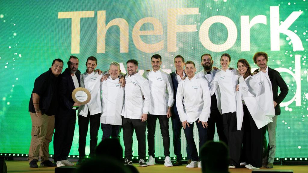 Foto de familia de los finalistas de la segunda edición de los TheFork Awards