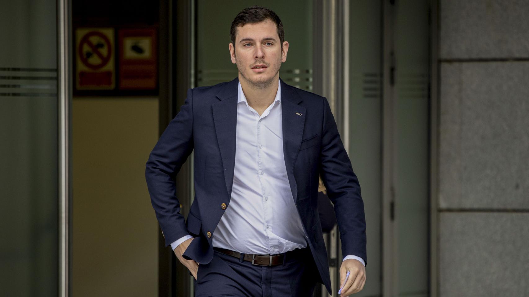 José María Timón, director de gabinete del expresidente de la RFEF, tras declarar frente al juez.