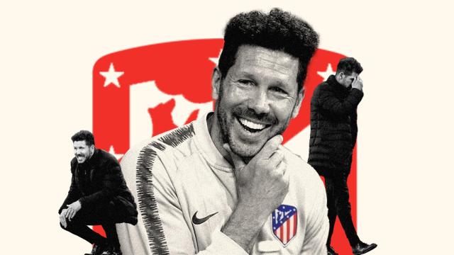 Diego Pablo Simeone, en un fotomontaje